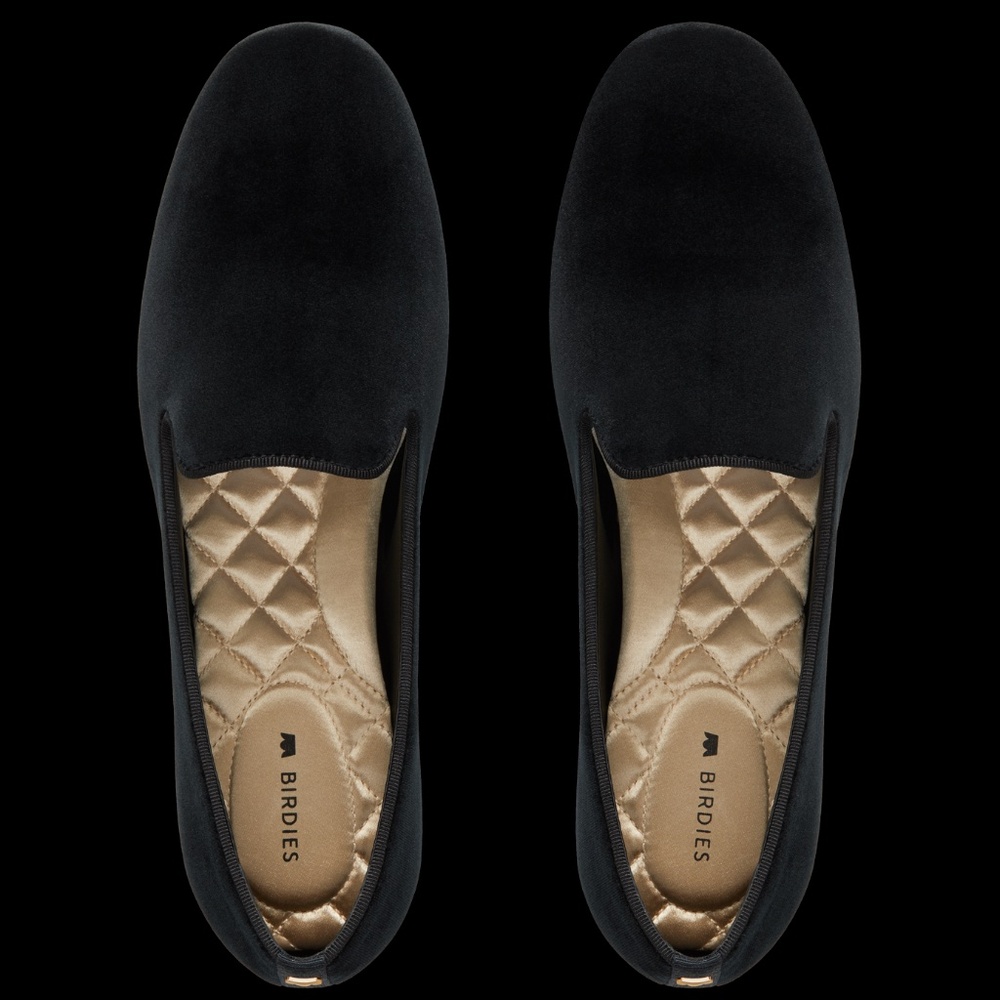 Birdies The Starling - New Black Velvet Size 7